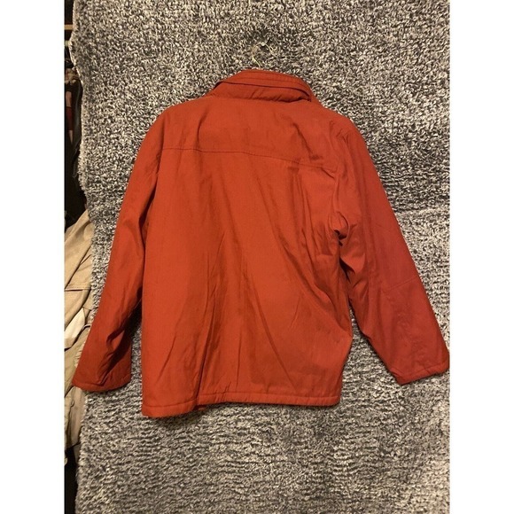 Faded Glory Originals Men's Size LargeThick Red Zip Jacket Zippered Hood Pockets - Picture 6 of 13